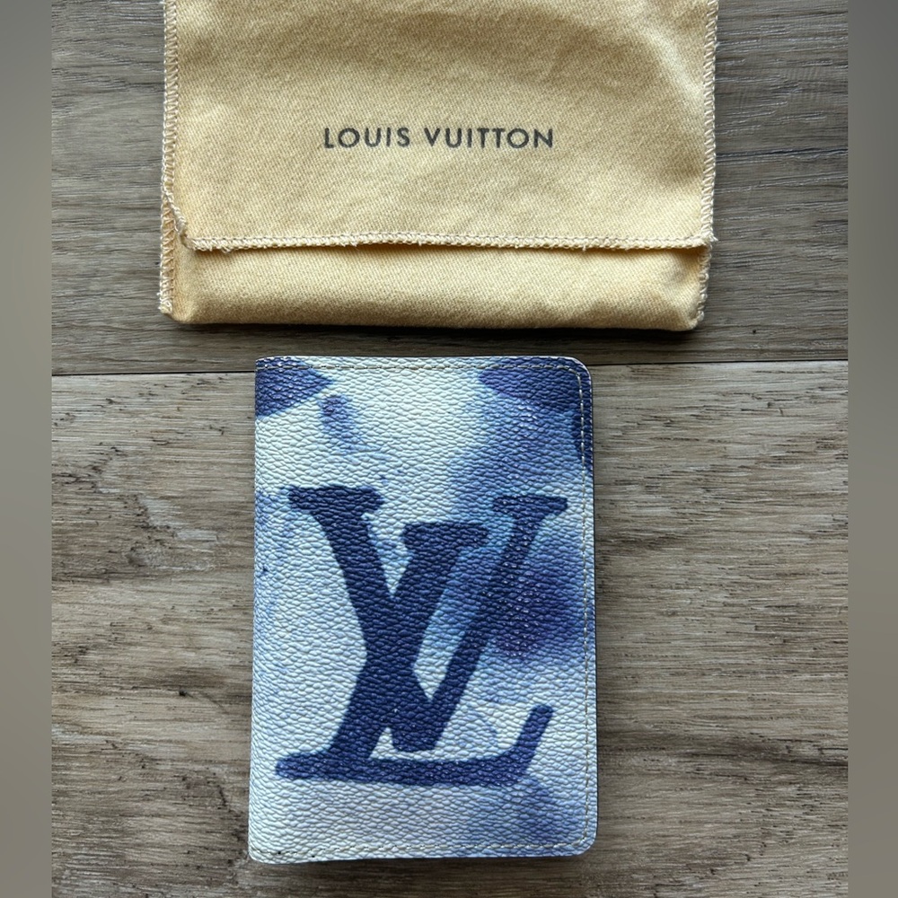 Louis Vuitton Watercolor Pocket Organizer Blue White Limited Edition
